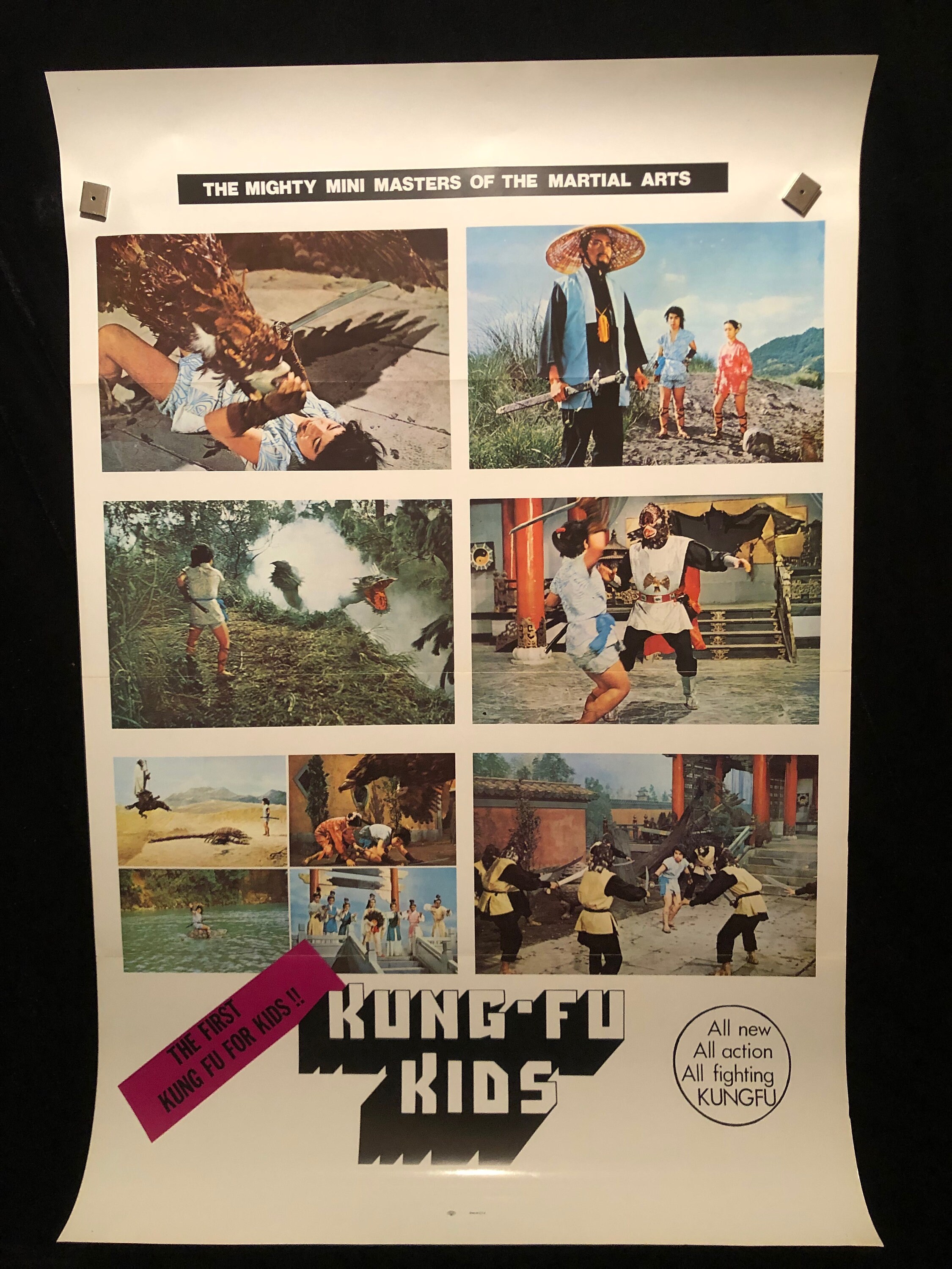 Original 1980 Kung-fu Kids One Sheet Movie Poster Martial Arts