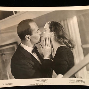 Original 1958 Stage Struck Henry Fonda Prensa Película Blanco y Negro 8x10 Foto Fotografía Susan Strasberg