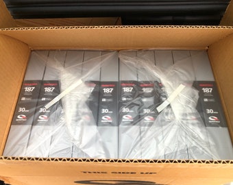 Original de la década de 1990 Quantegy 187 U-Matic 3/4" 30 Min Cintas Caja de 10 NUEVA Transmisión en blanco