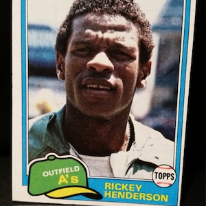 Rickey Henderson Topps 1981 Baseball Card #261 Oakland Athletics A's