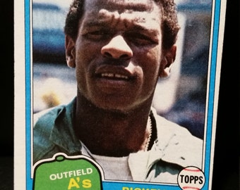 Rickey Henderson Topps 1981 Baseball Card #261 Oakland Athletics A's