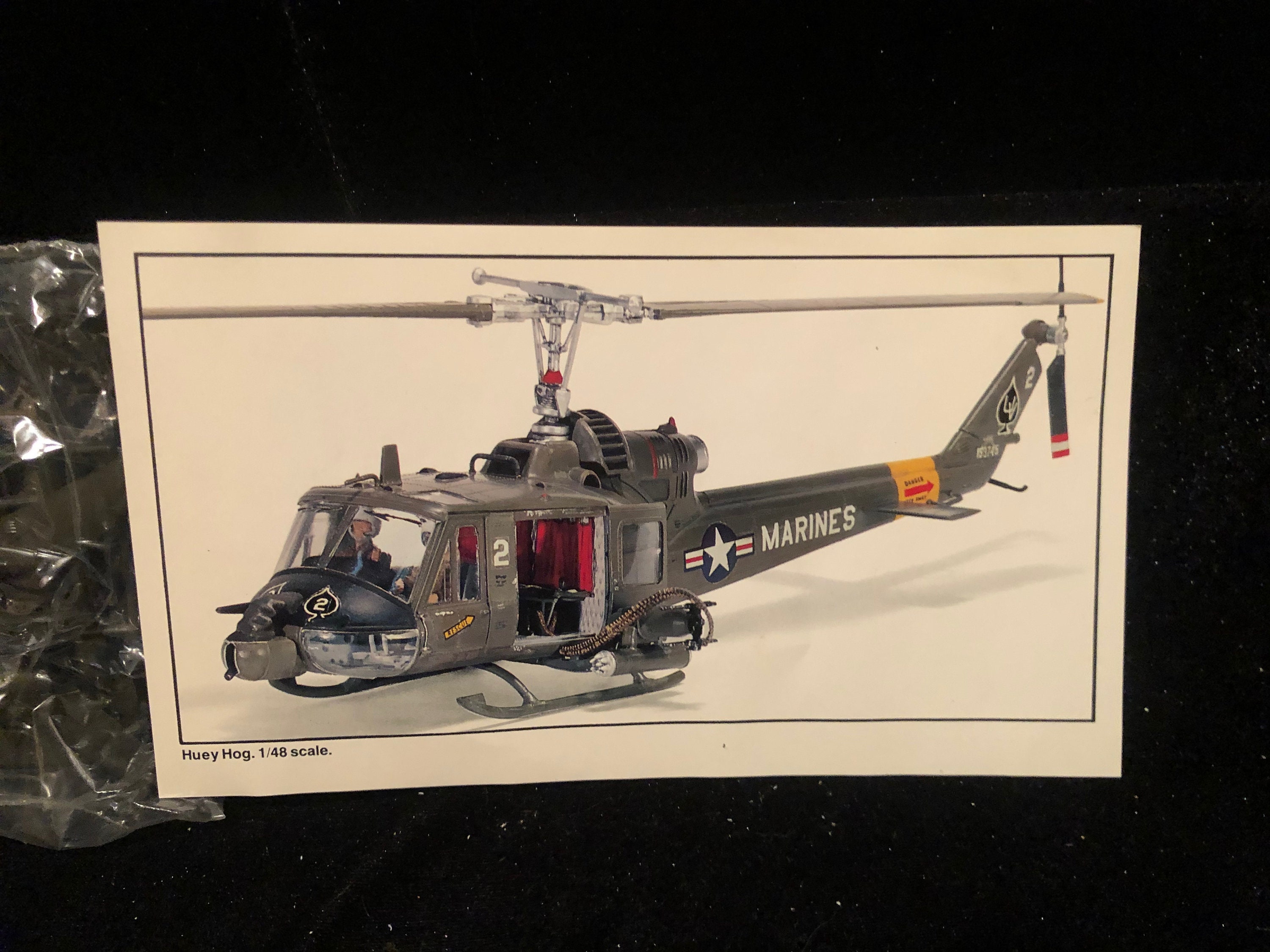 Original 1977 Young Model Builders Club Huey Hog Helicopter Toy Model
