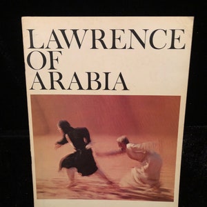 Programa de película original de Lawrence de Arabia de 1963 Peter O'Toole, Omar Sharif