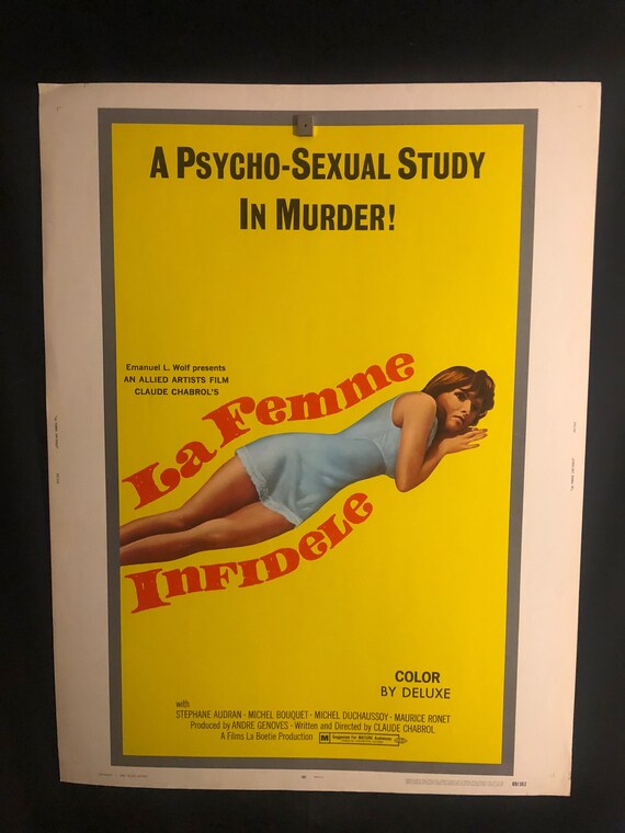 Original 1969 Unfaithful Wife 30x40 Movie Poster Stephanie Etsy