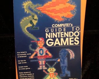 Original 1989 Compute's Guide To Nintendo Games Players Guide Video Game Book