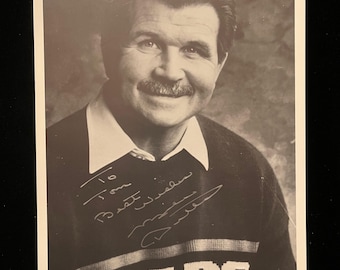 Original 1985 Mke Ditka Chicago Bears signierte 8x10 Promo-Foto mit COA