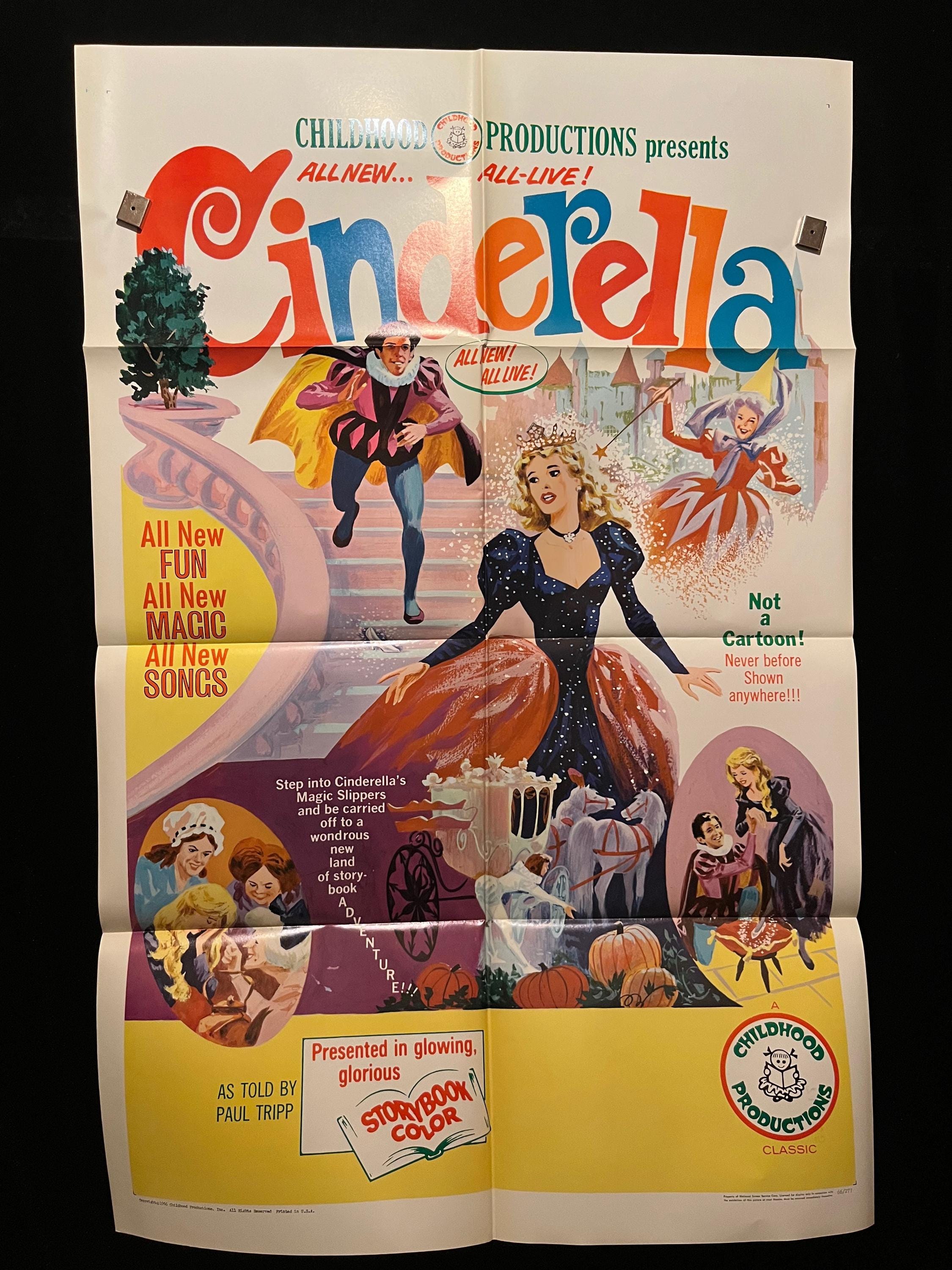 1966年オリジナルシンデレラ映画ポスター（実写版） - Etsy 日本