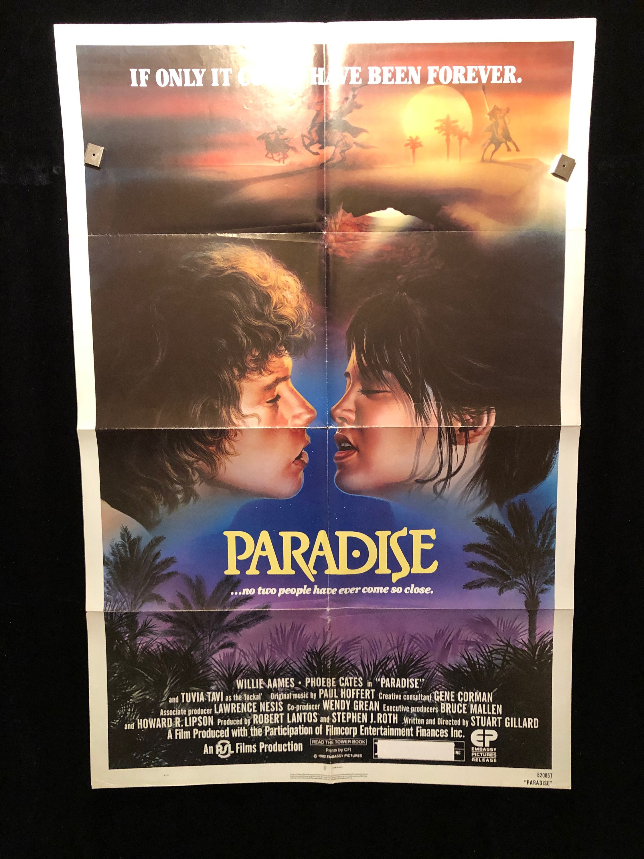 映画ポスター　パラダイス　ヴィンテージ物 1982年オリジナルパラダイスワンシート映画ポスター、フィービー