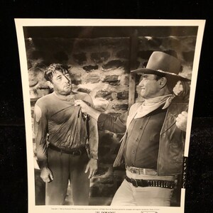 Original El Dorado 1966 8x10 Press Movie Black & White Photograph Cowboy Western Country John Wayne