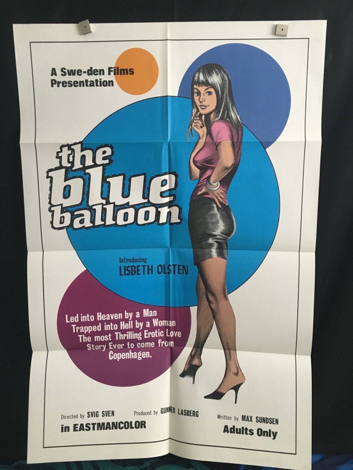 1125px x 1500px - Original 1973 the Blue Balloon One Sheet Movie Poster Adult - Etsy New  Zealand