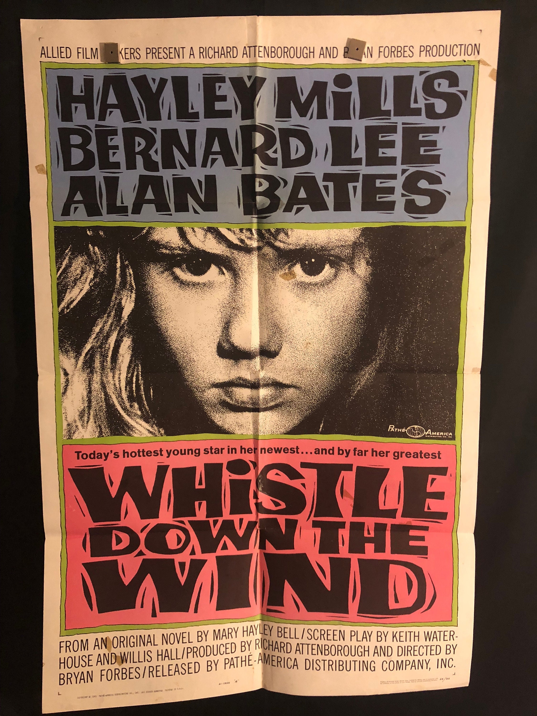 Original 1962 Whistle Down the Wind One Sheet Movie Poster Etsy