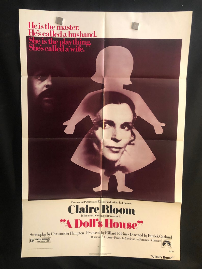 Original 1973 A Doll's House One Sheet Movie Poster Claire Etsy