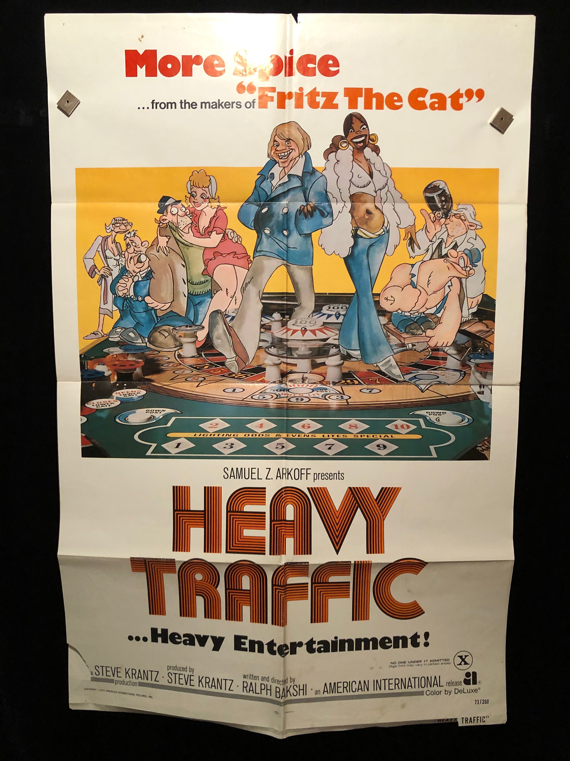 Cartoon Porn Posters - Original 1973 Heavy Traffic One Sheet Movie Poster Cartoon - Etsy