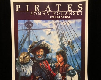 オリジナル 1986 パイレーツ ベルギー映画ポスター ロマン・ポラン