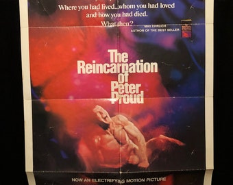 Original 1975 The Reincarnation Of Peter Proud One Sheet Movie Poster, Michael Sarrazin