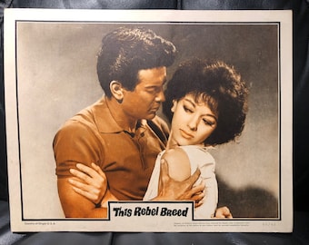 Original 1960 This Rebel Breed Lobby Card Movie Poster, Rita Moreno, Teen, Sexploitation, Exploitation, Biker, Gang, Motorcycle