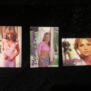 Britney Spears original (3) 1999/2000 adesivos vintage para máquinas de venda automática