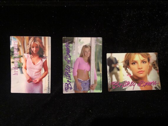 Original Britney Spears (3) 1999/2000 Vending Machine Stickers