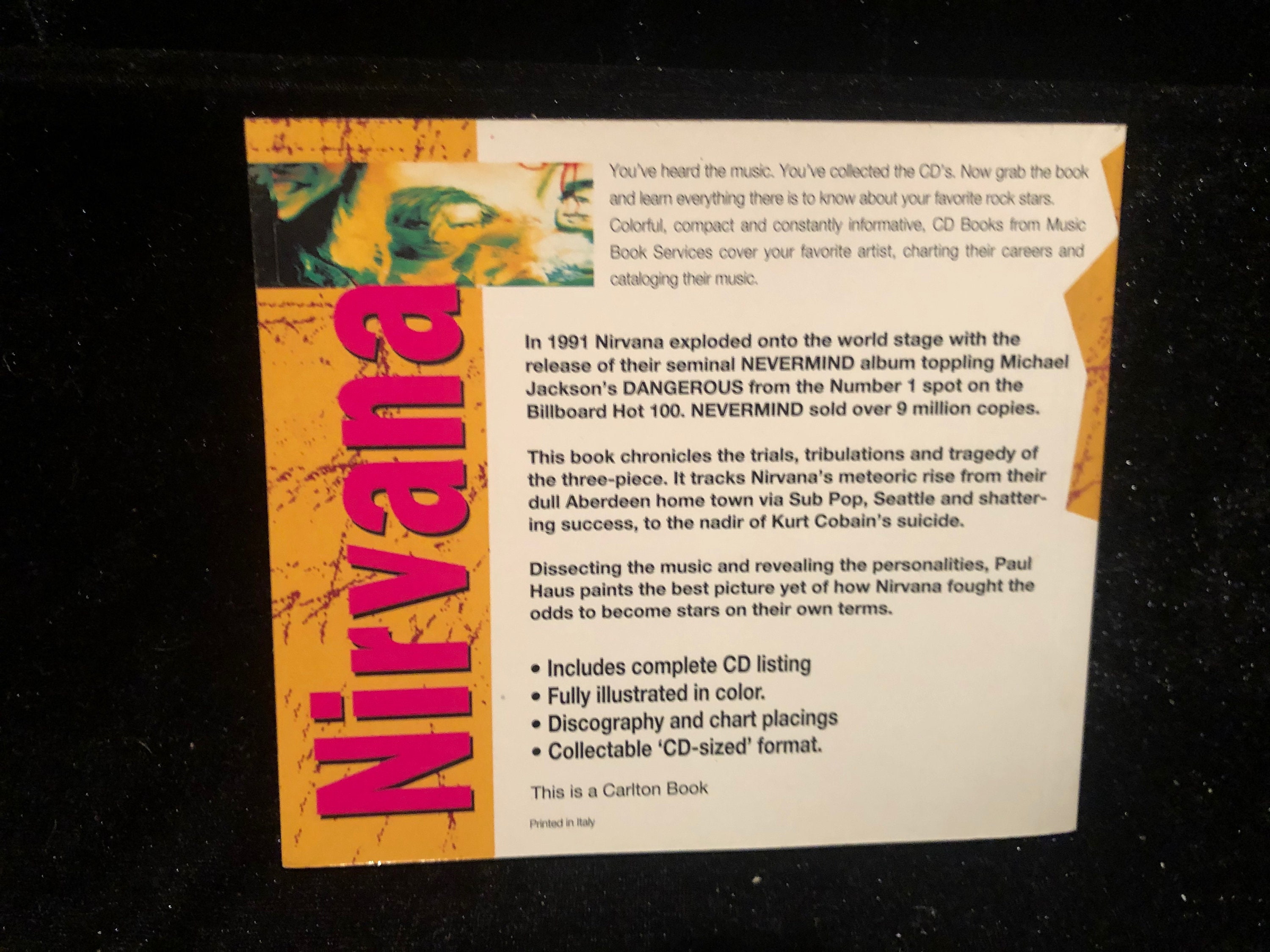 Original 1990s Nirvana by Paul Haus Book (kurt Cobain,dave Grohl