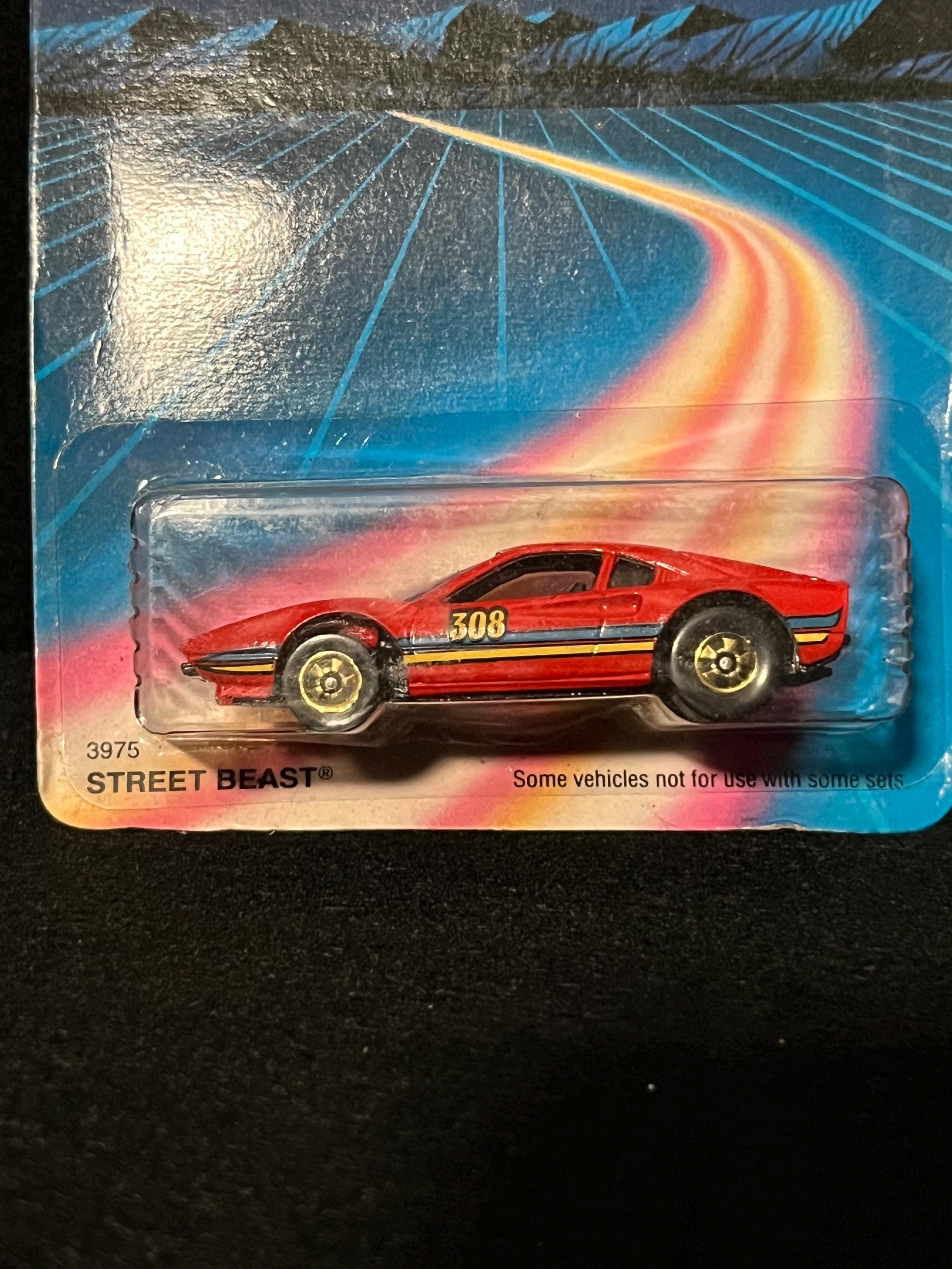 Original 1980's Hot Wheels Street Beast No. 3975 MOC Red Ferrari