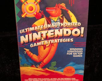 Original 1989 Ultimate Unauthorized Nintendo Game Strategies Players Guide Video Game Book