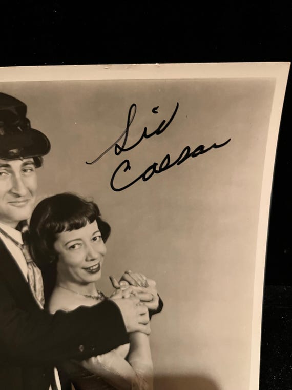 Original 1970s Sid Caesar Signed Autographed 8x10… - image 3