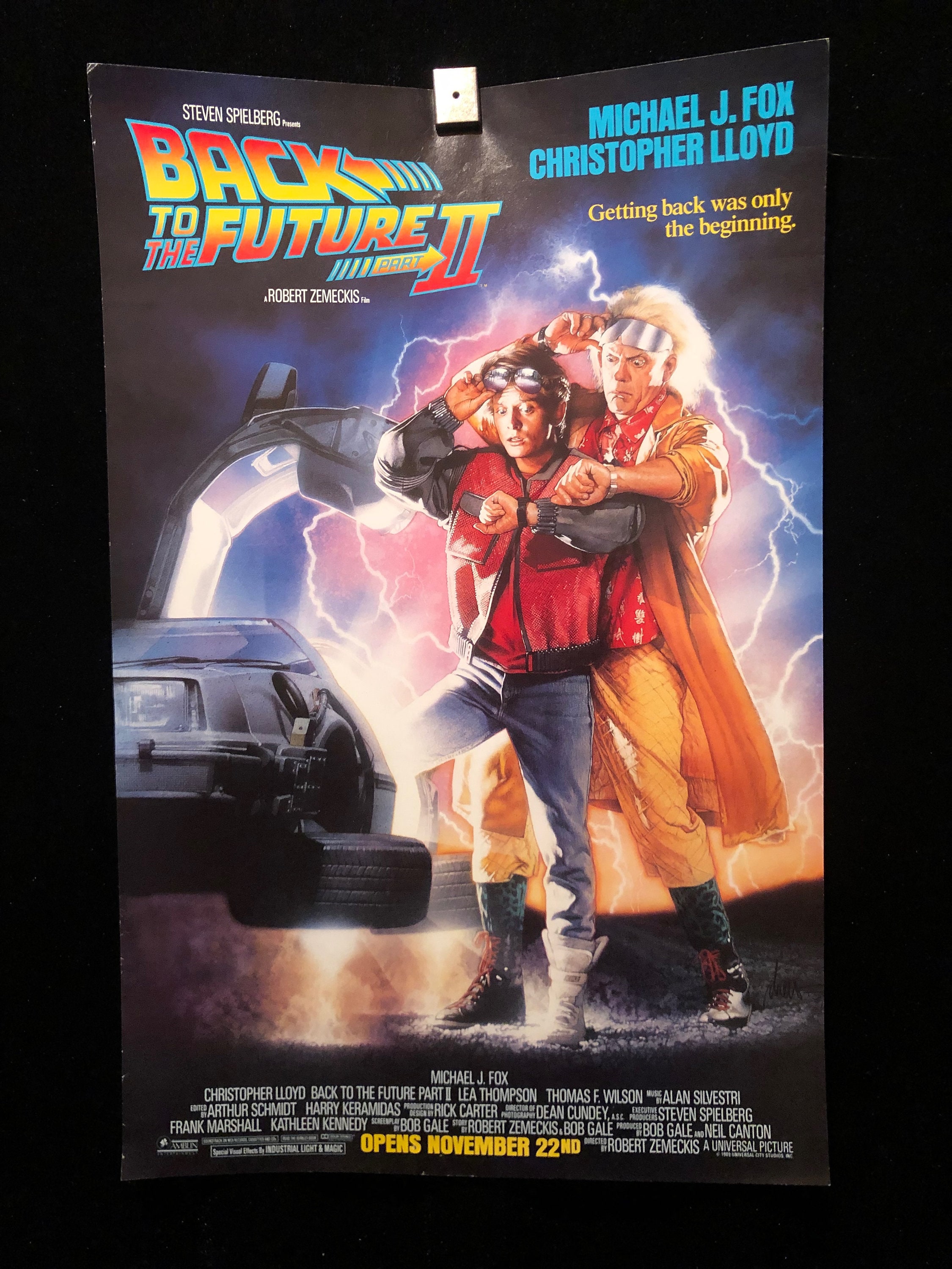 バック・トゥ・ザ・フューチャー 2 映画 パンフレット 1989 Back to 1989年オリジナル『バック・トゥ・ザ・フューチャー2』フランス映画