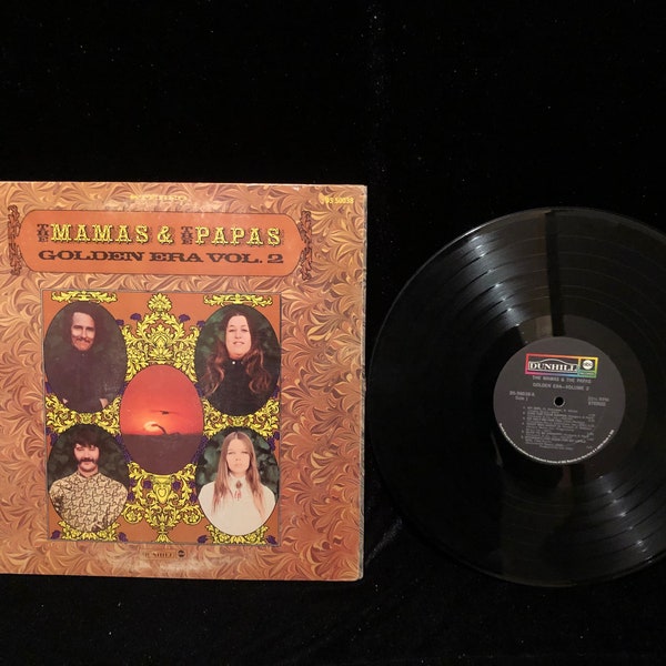 Original 1968 The Mamas & The Papas Vinyl Record Golden Era Vol 2 DS-50038