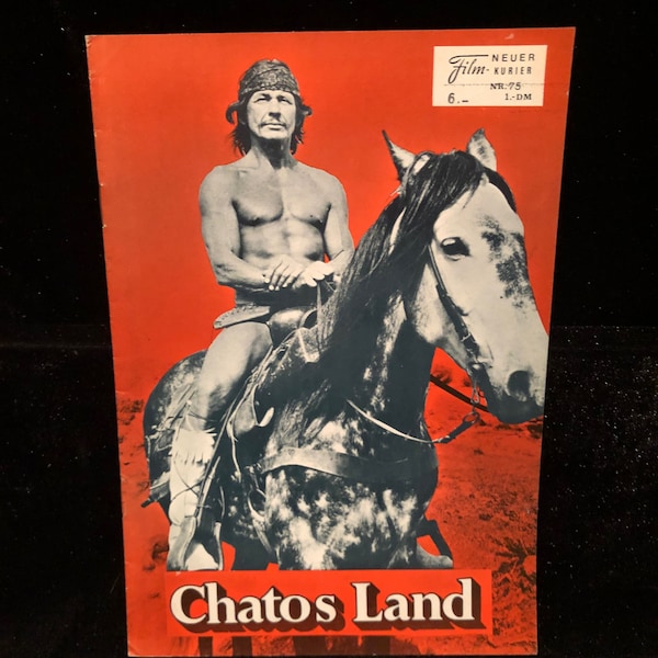 Original 1972 Chato's Land German Movie Program Pressbook Charles Bronson