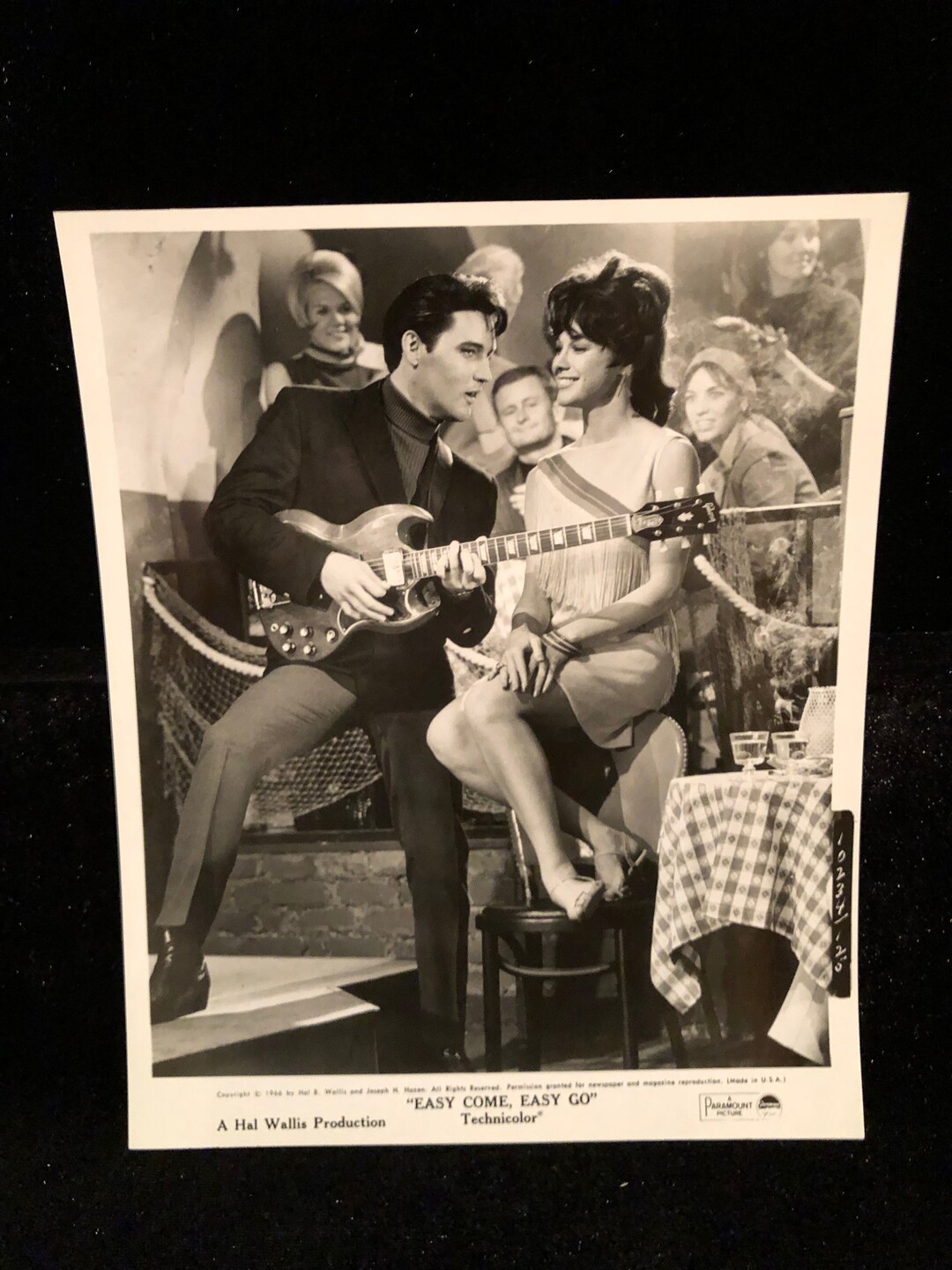 Original 1967 Easy Come Easy Go Movie Press Black & White 8x10 Etsy