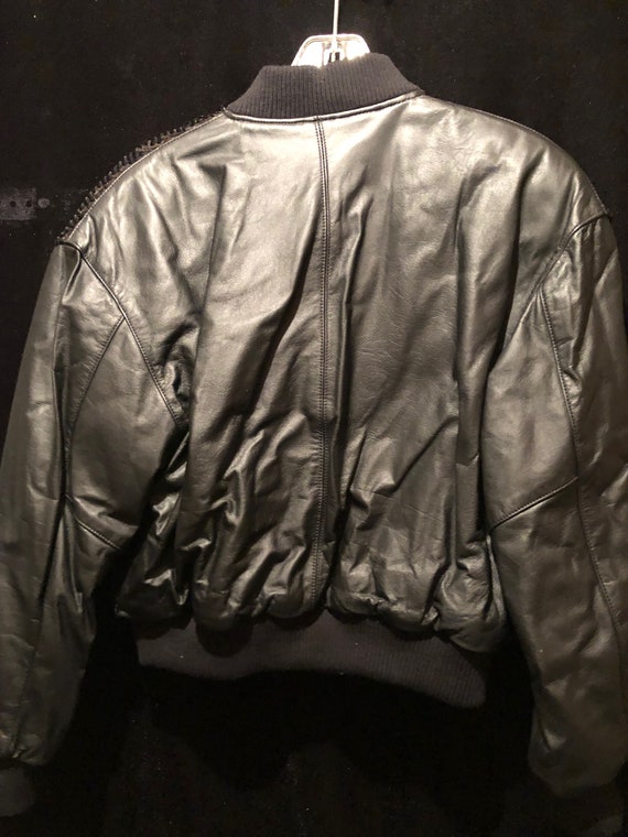 Original 1980s Vintage Pia Rucci Black Leather an… - image 2