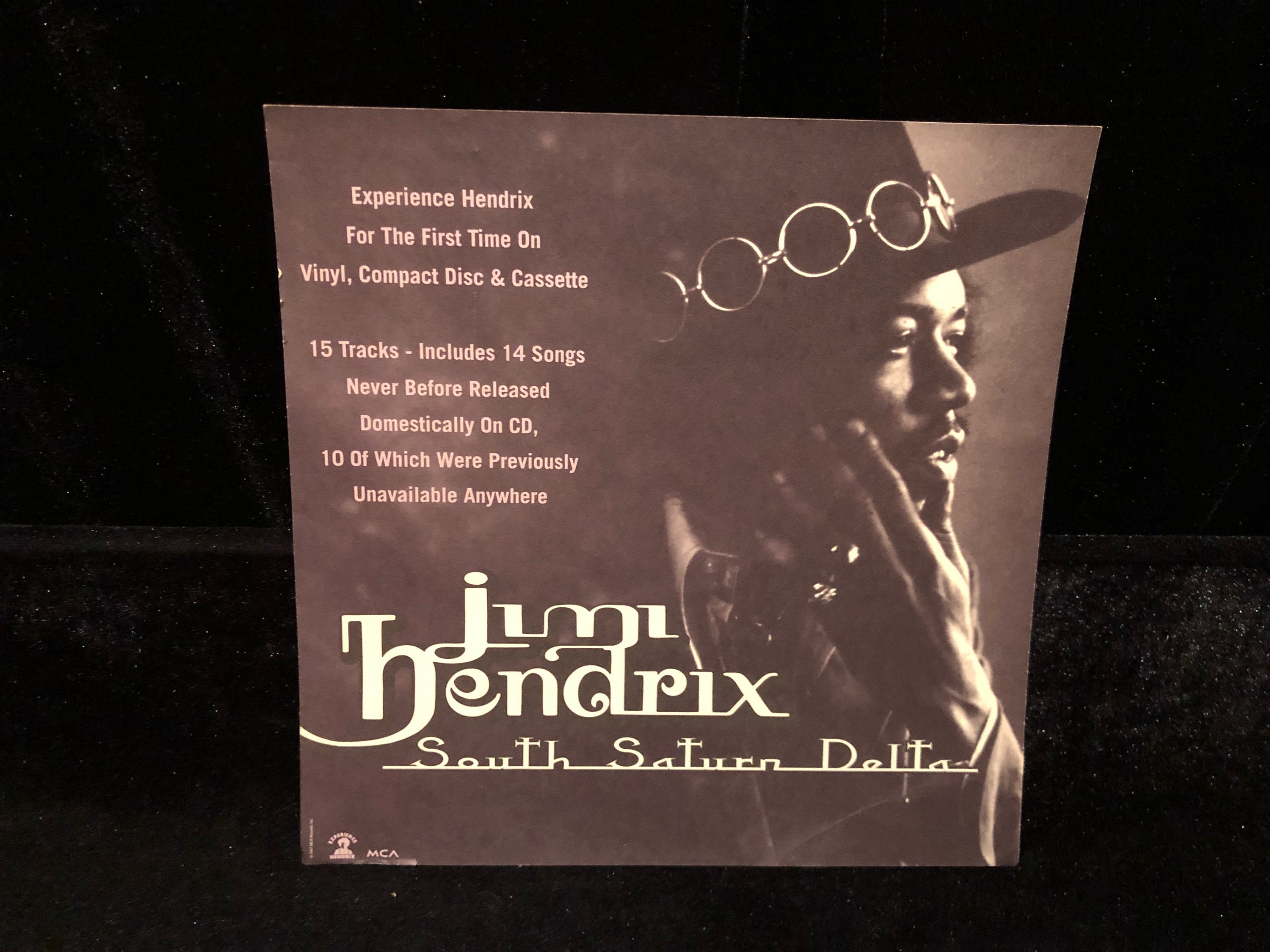 Original 1997 Jimi Hendrix South Saturn Delta Promo Poster Double