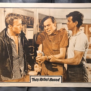 Original 1960 This Rebel Breed Lobby Card Movie Poster, Rita Moreno, Teen, Sexploitation, Exploitation, Biker, Gang, Moto