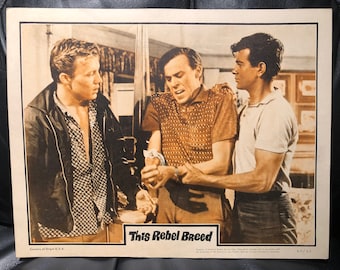 Original 1960 This Rebel Breed Lobby Card Movie Poster, Rita Moreno, Teen, Sexploitation, Exploitation, Biker, Gang, Motorcycle