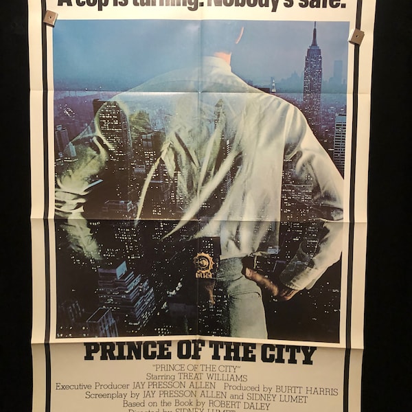 Original 1981 Prince Of The City One Sheet Movie Poster Treat Williams, New York City, Cop