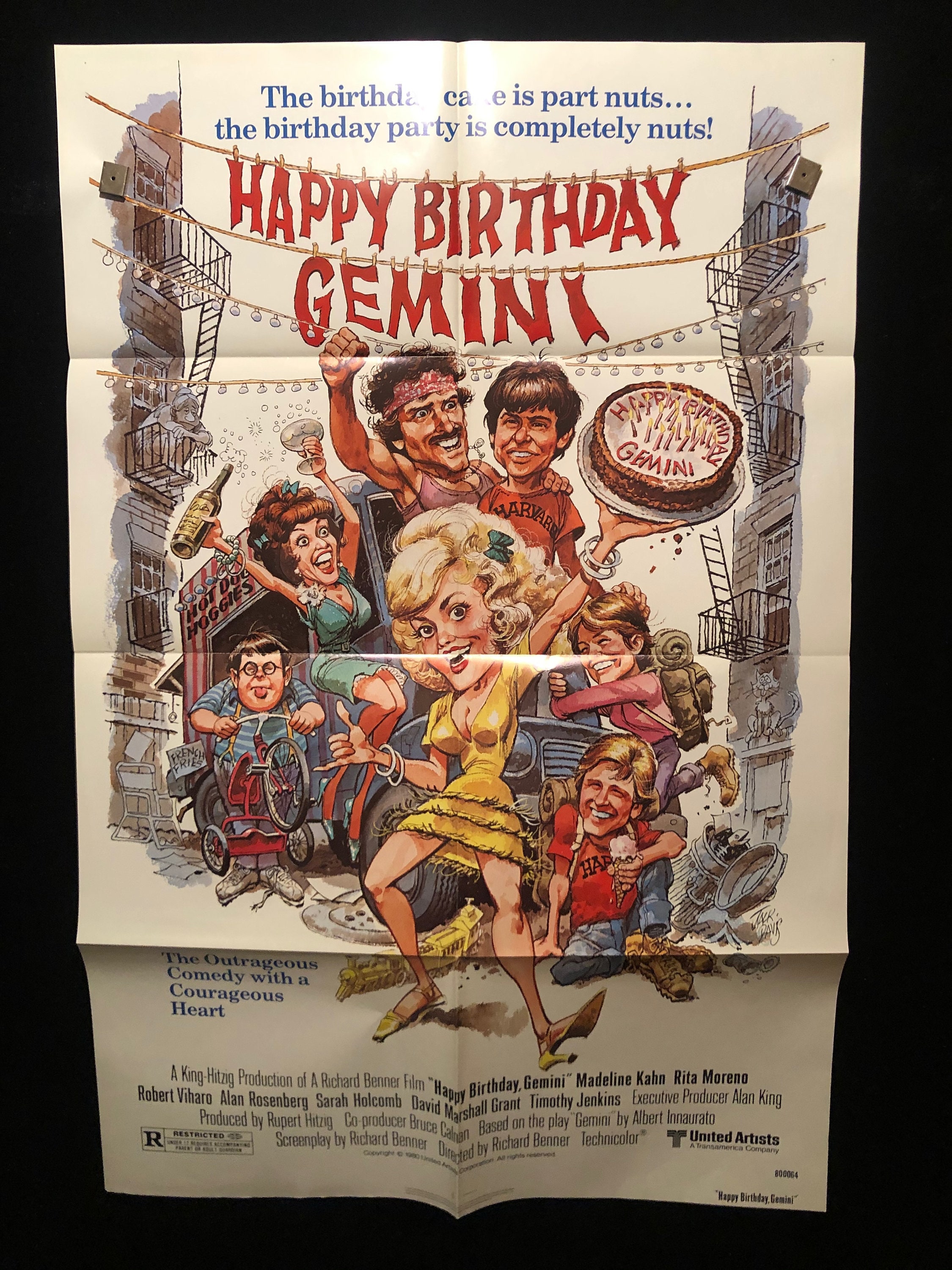 Original 1980 Happy Birthday Gemini One Sheet Movie Poster