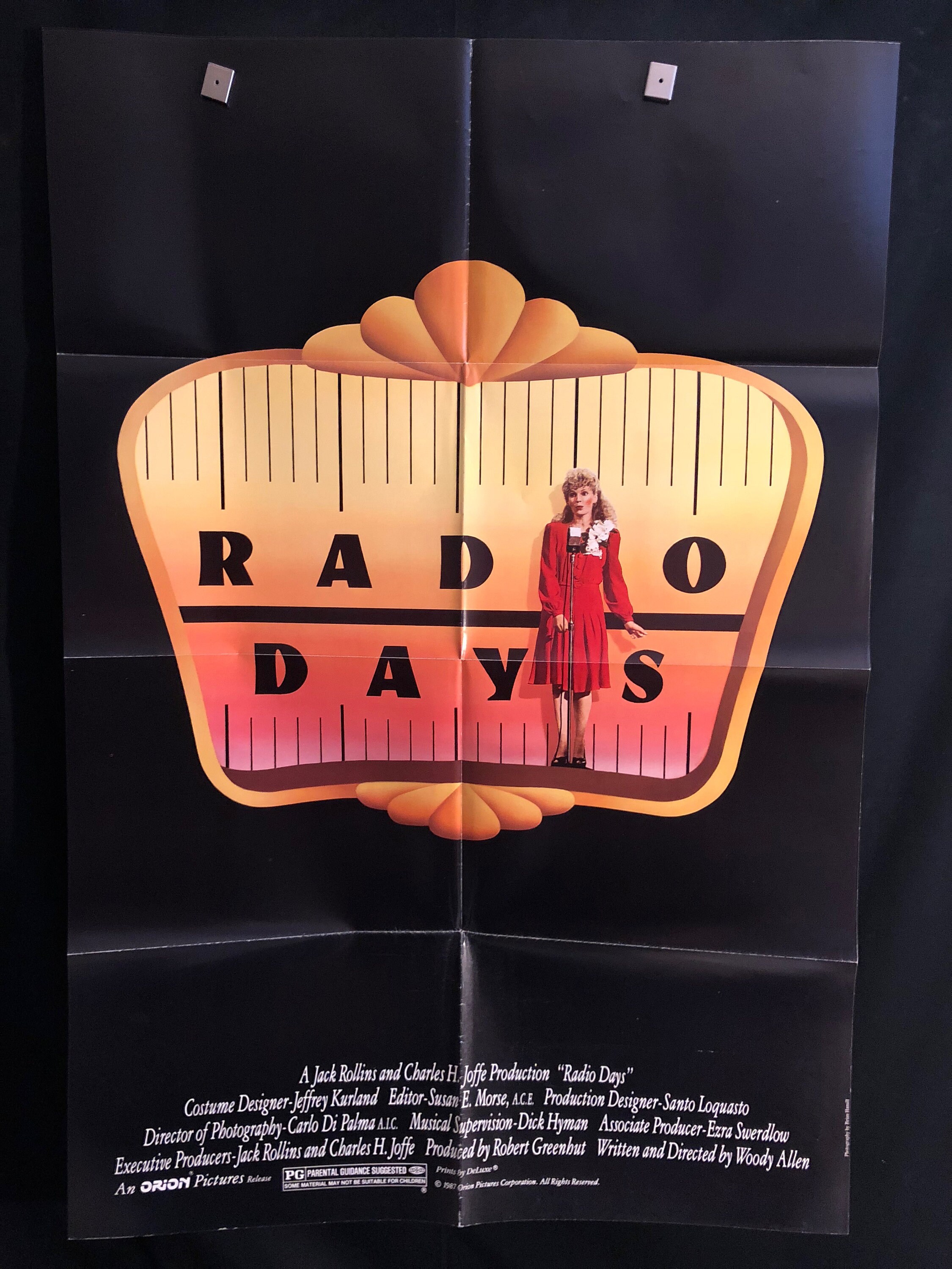 Original 1987 Radio Days One Sheet Movie Poster Woody Allen Etsy Norway