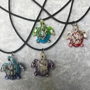 Turtle Shaped Lionfish Spine Necklace - Small