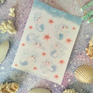 Stickers - Dies cut &quot;Miss Sirènes&quot;