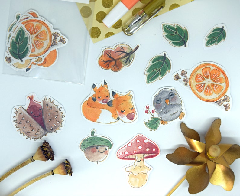 Stickers Dies cut Automne image 3