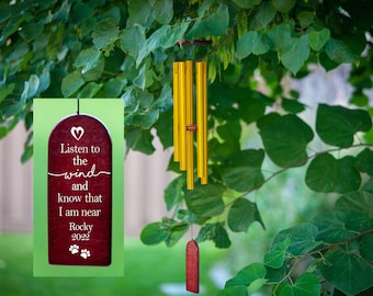 Pet Memorial, Pet Memorial Wind Chime, Pet Memorial Gift, memorial gift, loss of dog, Wind Chime, In Memory of, Loss of Pet, Dog Memorial