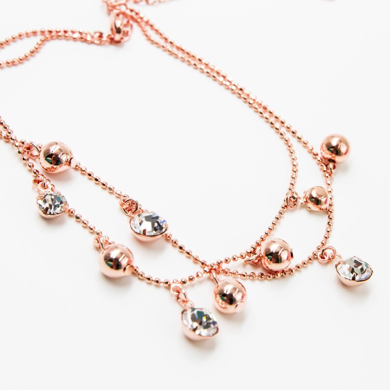 Rose gold ankle bracelets rose gold anklet ankle bracelet Etsy