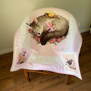 Possum Quilt | Possum and Fairy Quilt| Australian Native Animal Quilt |  Handmade | Australian seller