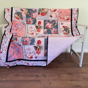 Fairy Patchwork Quilt l Floral and Woodland Designs |  Handmade | Australian Seller