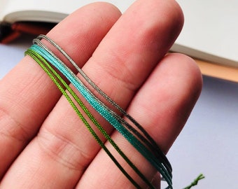 Pulsera de cordón doble impermeable, pulsera de nailon ajustable