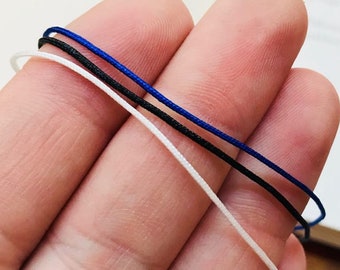 Adjustable men woman string bracelet, ultra thin cord surfer bracelet, unisex bracelet, minimalist adjustable string bracelet, waterproof