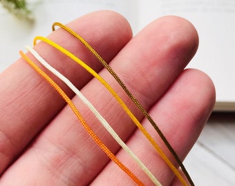 Waterproof bracelet, surfer bracelet, Adjustable men woman string bracelet, ultra thin bracelet, unisex bracelet, yellow cord bracelet