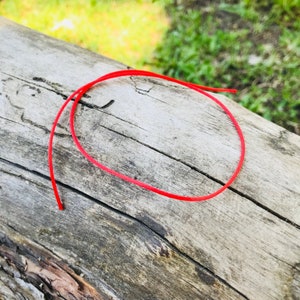 Red string of fate, men woman red string bracelet, red cord bracelet, red cotton cord bracelet, minimalist red bracelet, spiritual jewelry