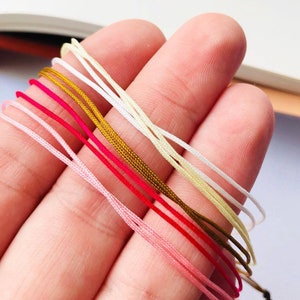 Adjustable men woman string bracelet, ultra thin cord surfer bracelet, unisex bracelet, minimalist adjustable pink string bracelet
