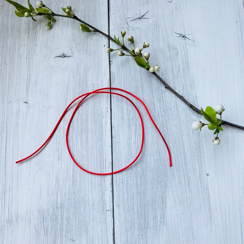Filo rosso del destino Bracciale uomo donna rosso stringa | Etsy